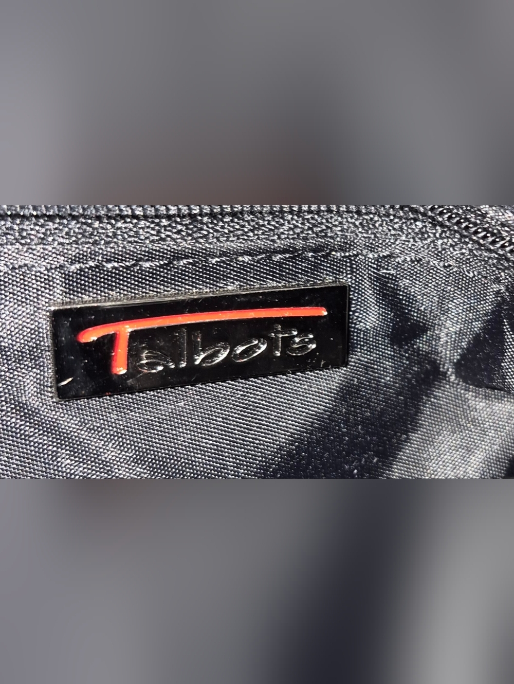 Vintage Talbots Black Polyester Shoulder Bag, Never Used - Picture 4 of 6
